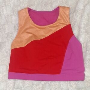 JoyLab Multicolor Sleeveless Crop Top